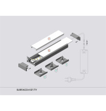 Profil LED SURFACE14 EF/TY