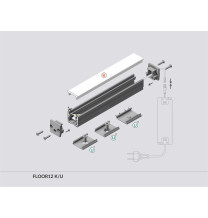 Profil LED FLOOR12 K/U