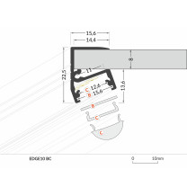 Profil LED EDGE10 BC