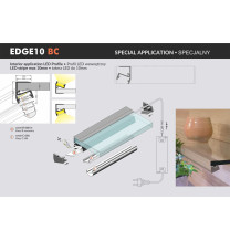 Profil LED EDGE10 BC