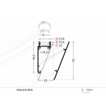 Profil LED WALLE12 BCD