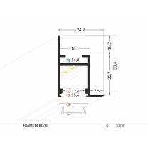 Profil LED FRAME14 BC/Q