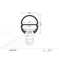 Profil LED OVAL20 BC