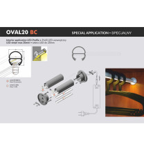 Profil LED OVAL20 BC