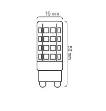 T15-C G9 4W 230V 51x2835 LED WW