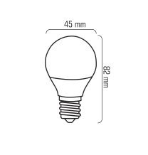 G45-AP E27 6W 230V 8x2835 LED CCD WW