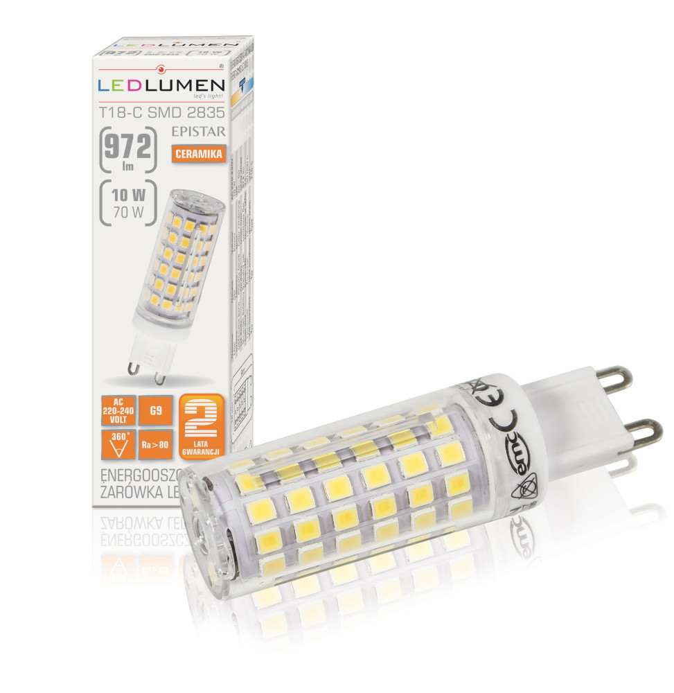 T18-C G9 10W 230V 74x2835 LED NW T18-C G9 10W 230V 74x2835 LED NW