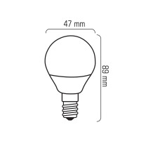 G45-AP E14 8W 806lm 15x2835 LED CCD WW