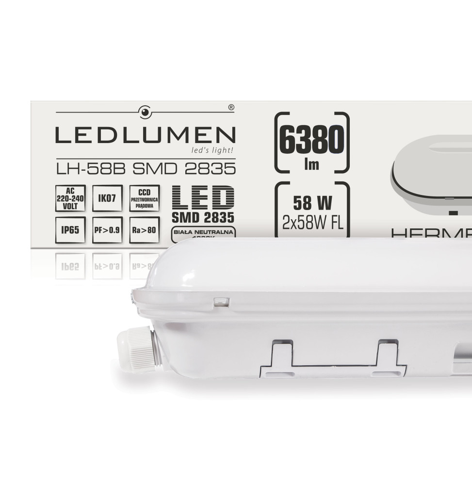 LH-58B 58W 6380lm LED 1200mm IP65 CCD NW