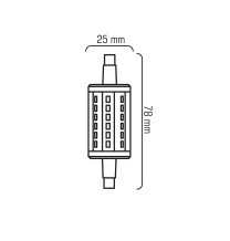 J78-AP R7s 4W 230V 36x2835 LED CCD CW