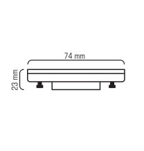 GX53-P 8W 230V 16x2835 LED CCD WW