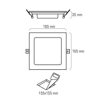 DL-05S 16W 80x2835 LED WW