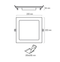 DL-06S 24W 120x2835 LED NW