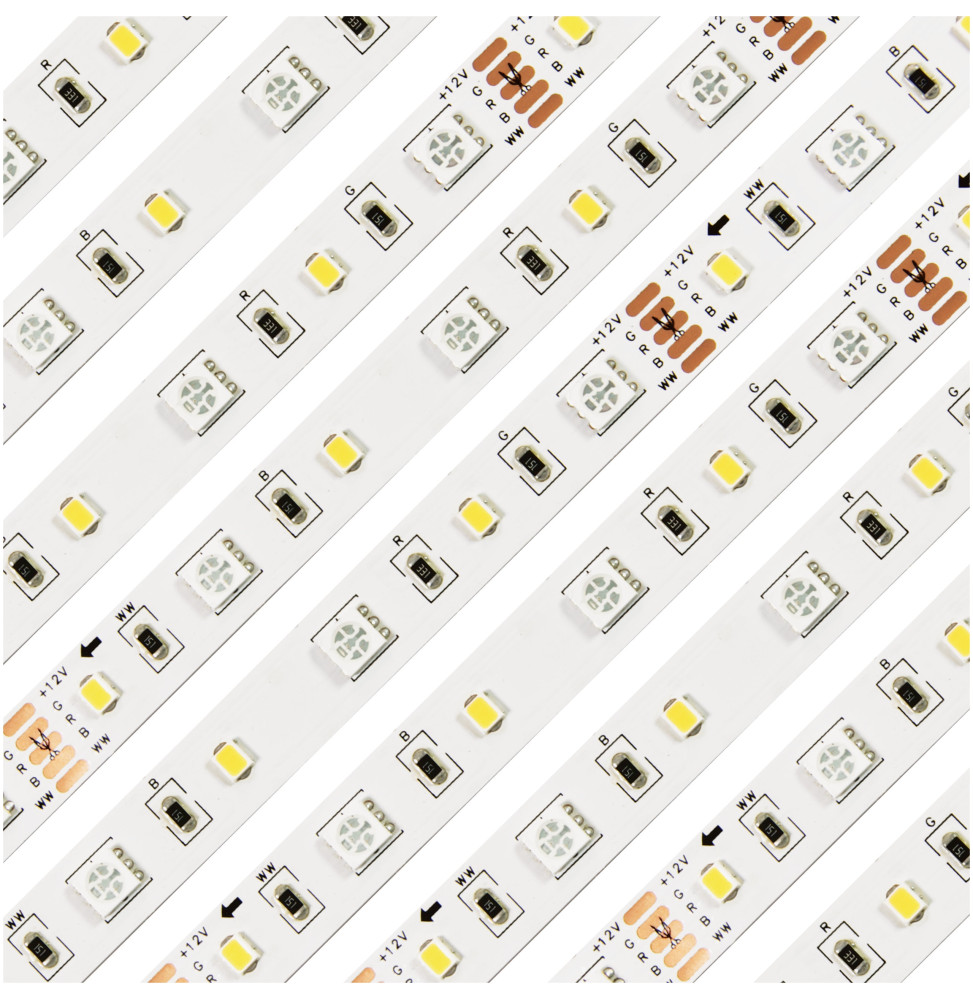 BY-034/60LED 12V 5m IP00 RGB+WW