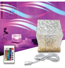 Lampka ozdobna LED projektor z efektem fal wodnych NL-07 AQUA