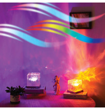Lampka ozdobna LED projektor z efektem fal wodnych NL-07 AQUA