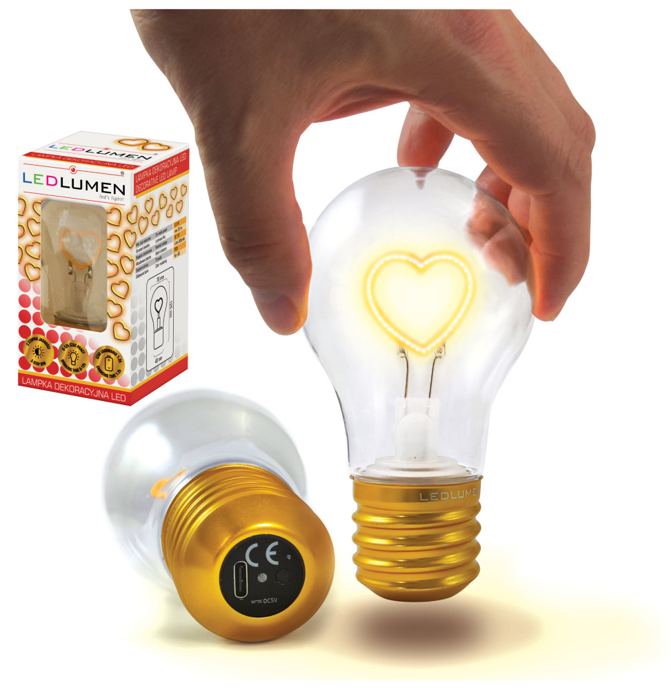 Lampka dekoracyjna LED USB-C filament NL-05 SERCE